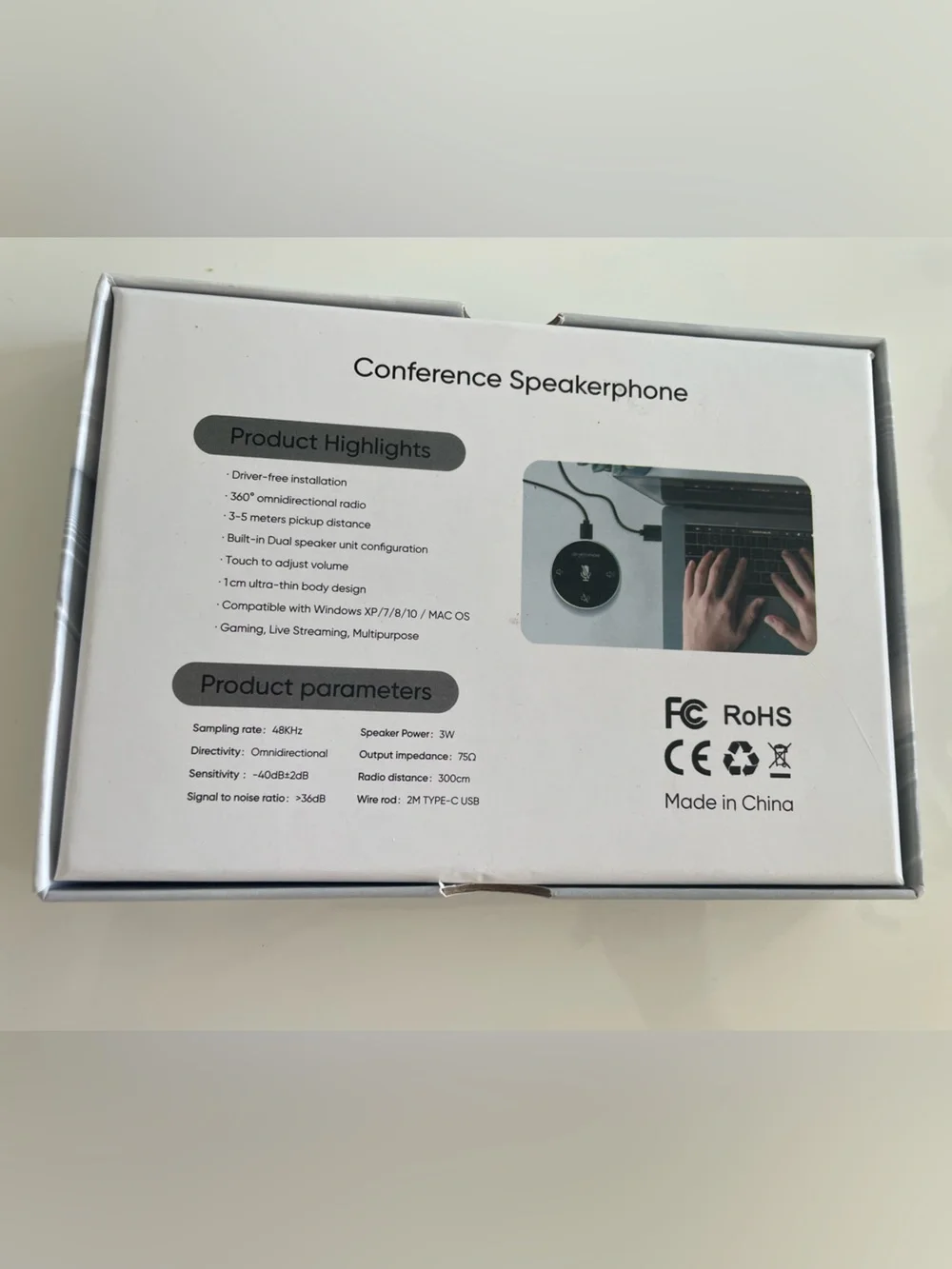USB Conference Microphone - Black
